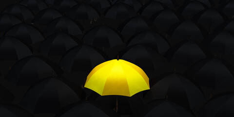 Yellow Umbrella Different Concept Background