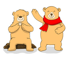 Bears Cartoon character - Vector Illustration