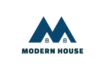 Letter M House logo