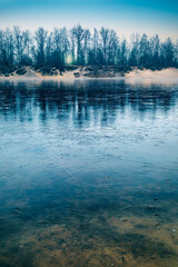 Frozen Lake Before Sunrise