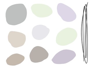 Hand drawn grunge geometric technology background 