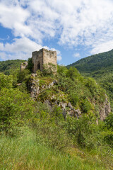 Fototapeta na wymiar Soko Grad Fortress, visit Eastern Serbia