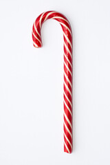 candy, christmas, cane, isolated, candy cane, red, sweet