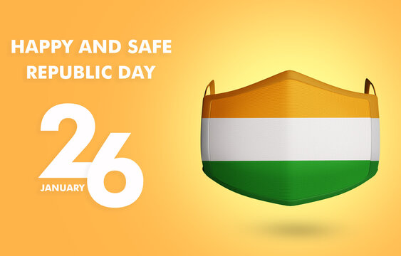 pics Best Republic Day Background https stock adobe com images happy and safe republic day of india 2021 with mask yellow background with text safe india celebrate republic day jan 26 republic day indian 404778770 start checkout 1 content id 404778770