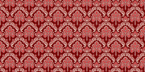 Vector Background, Ornament Wall Wallpaper, Floral Repeating Pattern