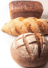 Mixed whole grain health breads