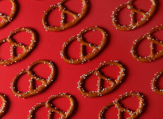 Red background with traditional German background