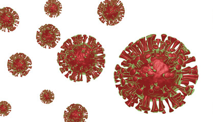 cut out of virus - coronavirus concept