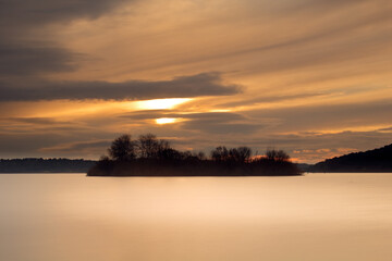 sunrise on a lake