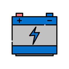 Battery icon vector