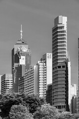 Fototapeta premium High rise office building in downtown of Hong Kong city