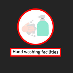 Hand soap icon. Hand washing. Vector icon isolated on white background. Vector Illustration.