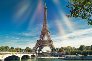 Obraz premium Symbol of Paris, Eiffel Tower, France