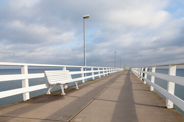 Sea Bridge, Baltic Sea, Schleswig-Holstein, Germany, Europe