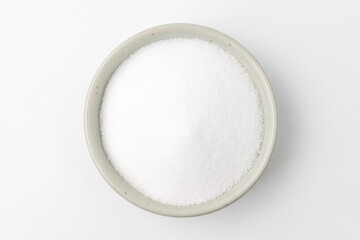 Seasoning salt on a white background