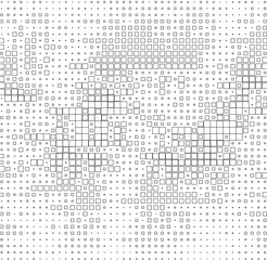 pattern with squares on white surface