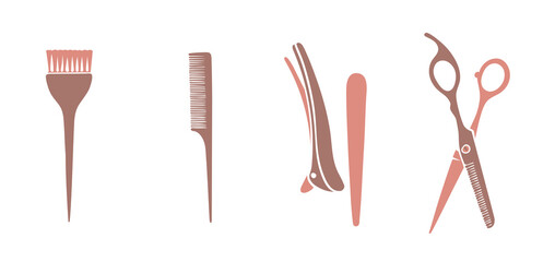 Abstract background of tools on a white.