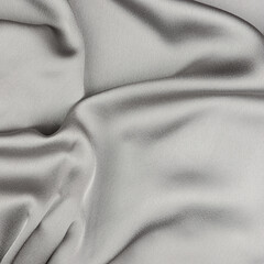 Smooth elegant gray silk. Ultimate gray Pantone color of the year 2021