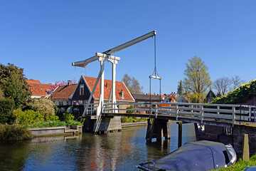 Zugbrücke über Gracht in Edam