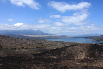 山中湖から望む冨士