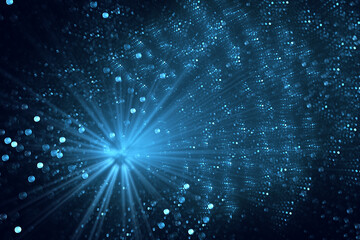 Obraz premium Abstract futuristic bokeh background