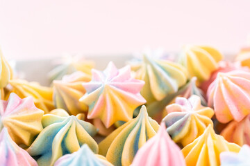 Unicorn meringue cookies