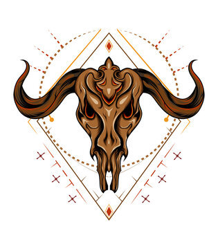 Byson logo bulls. animal logo template