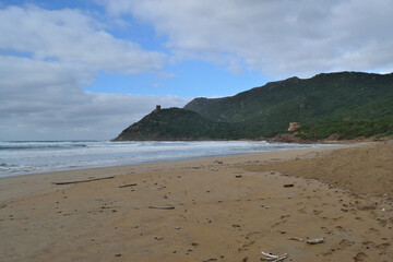 Vista della spiaggia di Porto Ferro