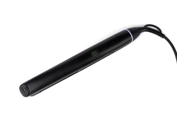 Hair straightener isolated on white background.