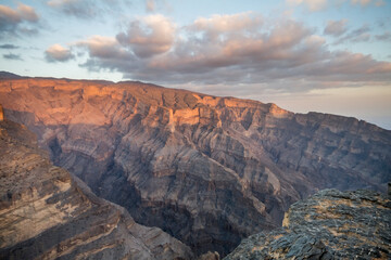 Fototapeta na wymiar Landscape Jabal Shams, Oman