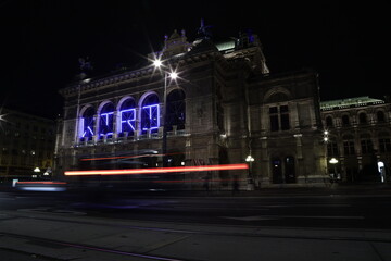 Fototapeta na wymiar The beautiful city of Vienna during night