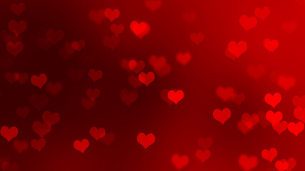 Fototapeta na wymiar abstract valentine background with bokeh and Hearts 