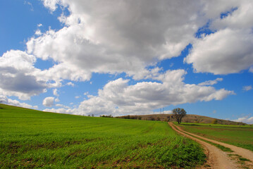 landscape with sky and clouds