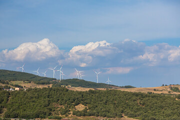 イタリア　南イタリアの風力発電
