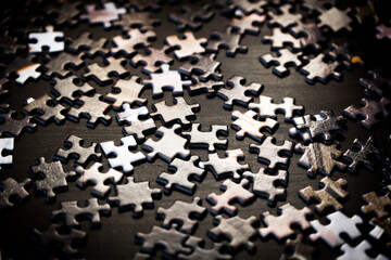 background with puzzle