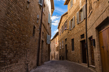 イタリア　ウルビーノの路地
