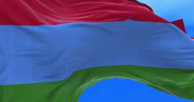 Seamless loop of Karelia flag.