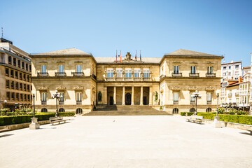 Fototapeta premium Landmark on Vitoria square in Alava,Spain.