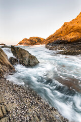 Rocky coast at Mirbat, Oman