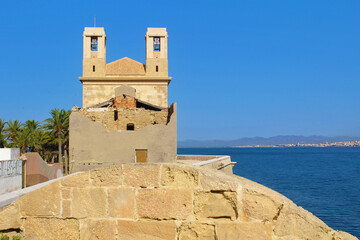 Fototapeta na wymiar Iglesia de San Pedro y San Pablo, Tabarca, Alicante