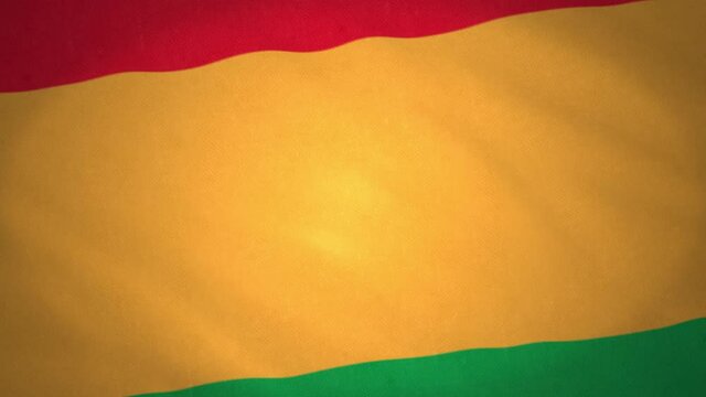 Black History Month red, yellow, green color Flag.