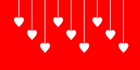 valentine hearts background, red hearts background, red hearts on a red background