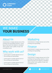 Vector Flyer modern design Layout template infographic