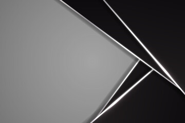 Abstract polygonal tech background. Dark metal texture.