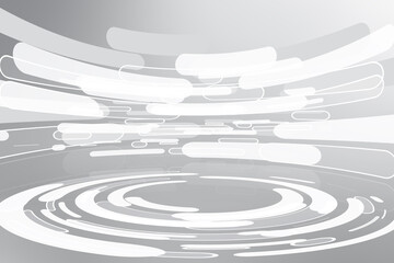 Obraz premium Futuristic connect technology background. Science light speed stream design.