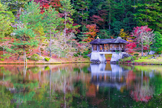 秋の日本庭園 京都 修学院離宮 (Shugakuin Imperial Villa in Kyoto, Japan)