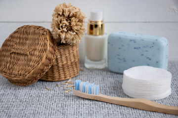 life without plastik, spa still life, zero waste home, bathroom without plastik