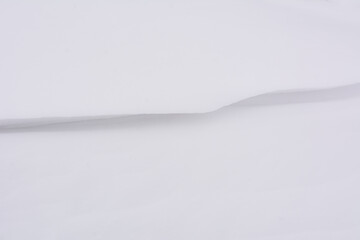 Snow texture with curved line with shadow