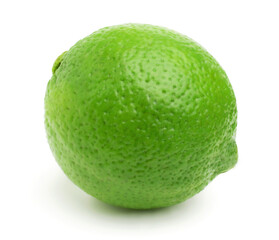 Lime isolated on white background,Citrus fruits,.single.