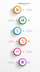 Infographic design business template with 6 options, steps or processes. Can be used for workflow layout, diagram, annual report, web design.  Vector eps 10
